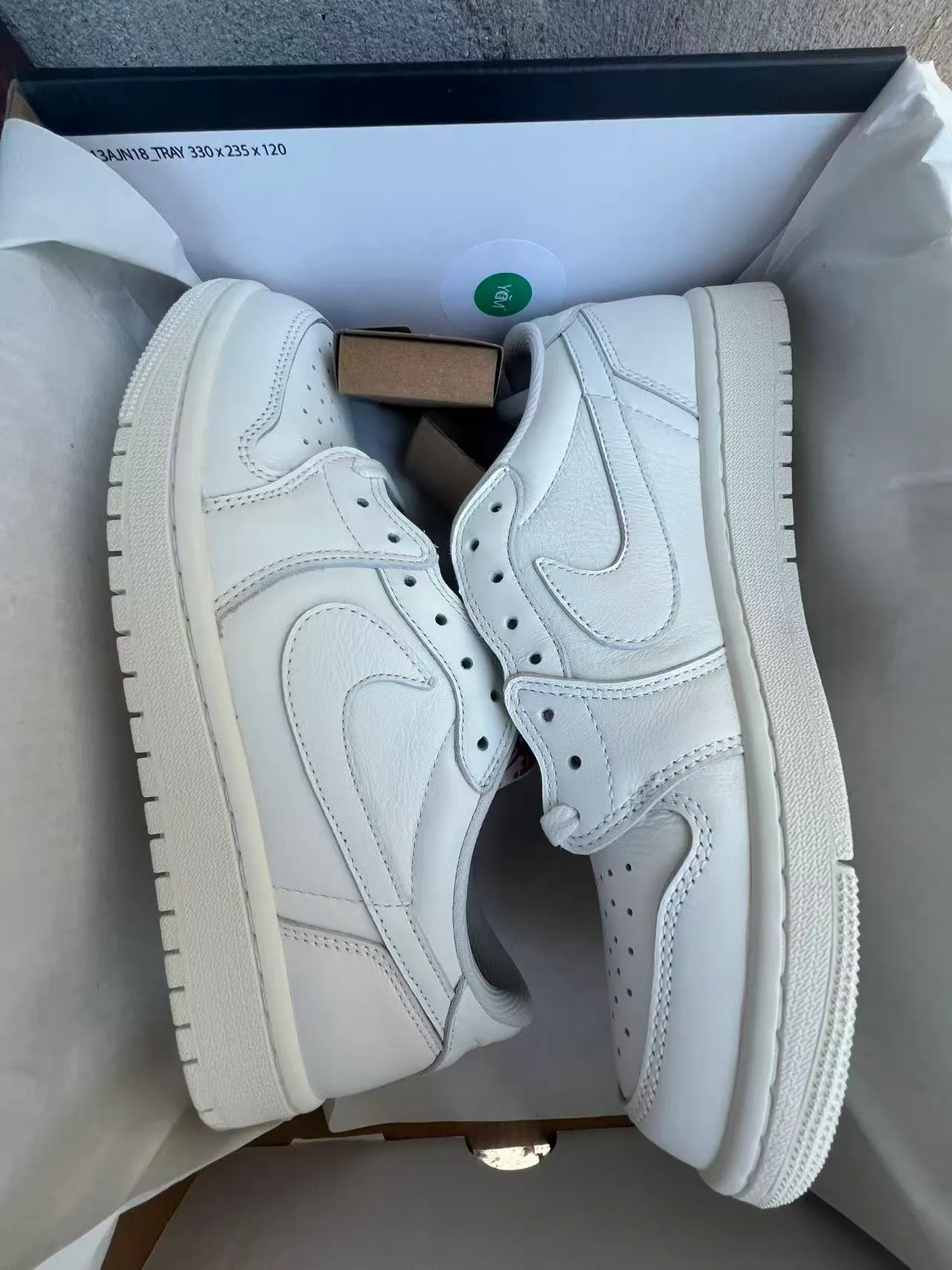 Nike Air Jordan 1 Low White Lifestyle Sneakers 9