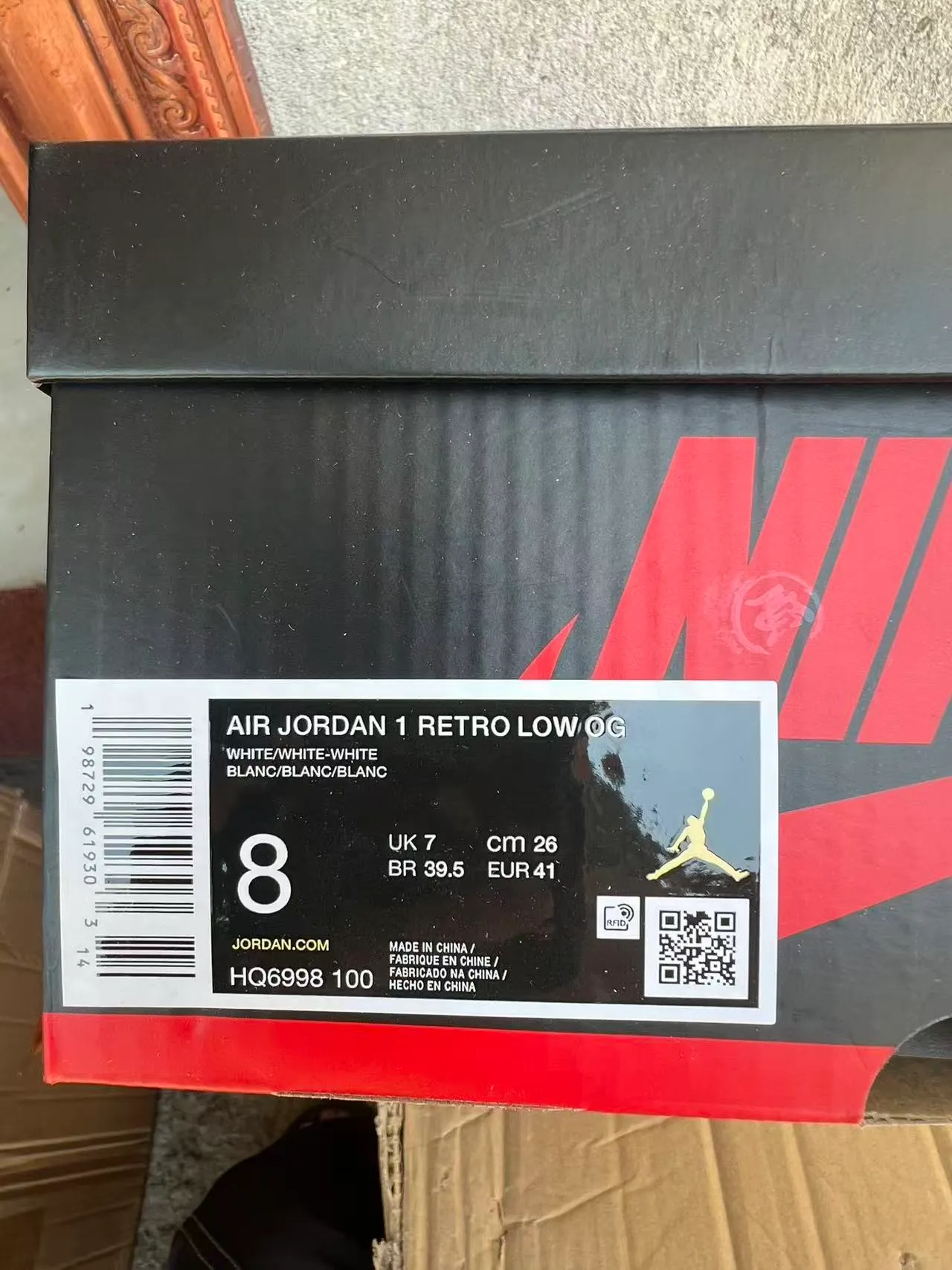 Nike Air Jordan 1 Low White Lifestyle Sneakers 10