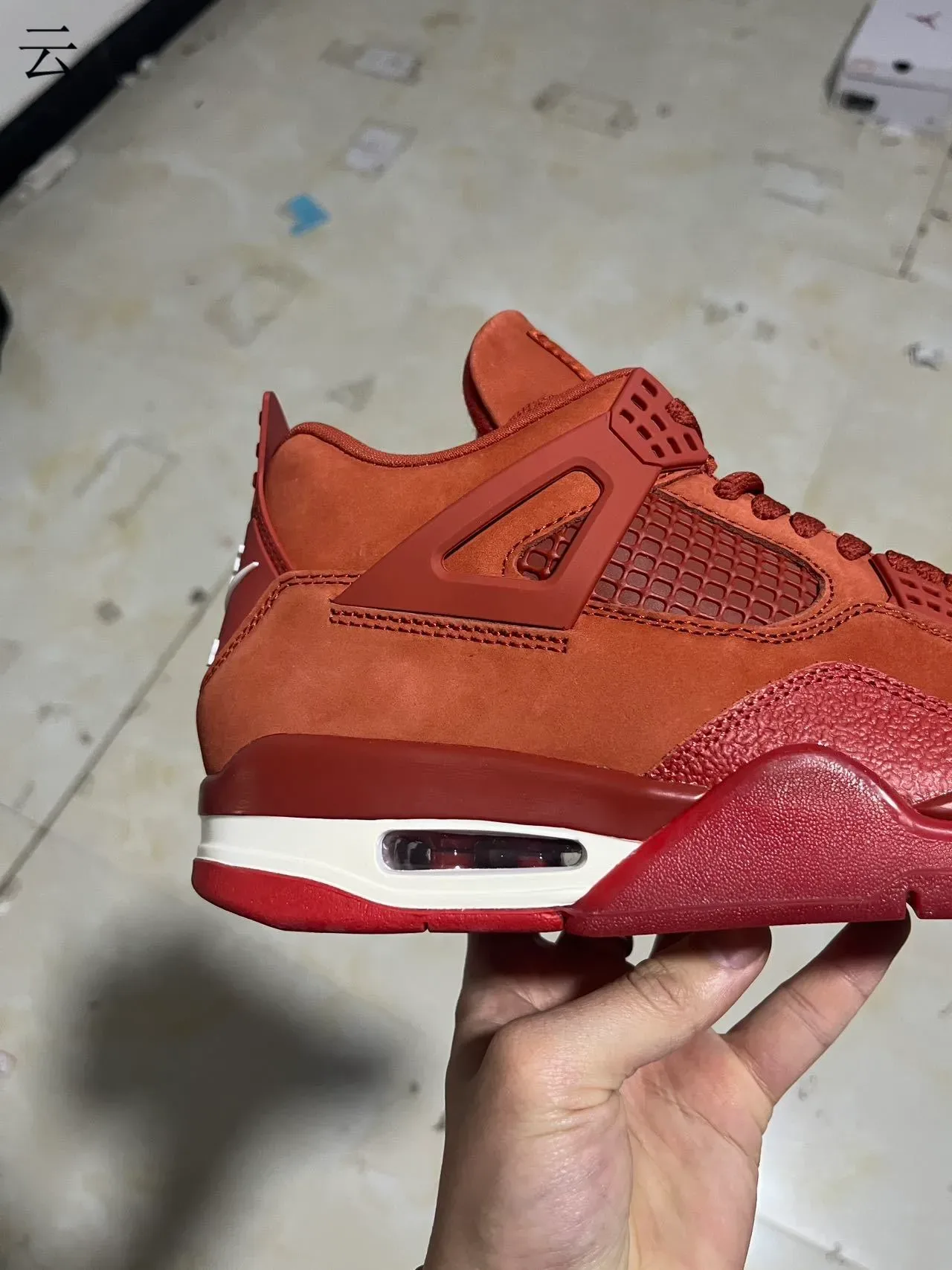 Nike Air Jordan 4 Tênis de basquete Terracota Vermelho 5