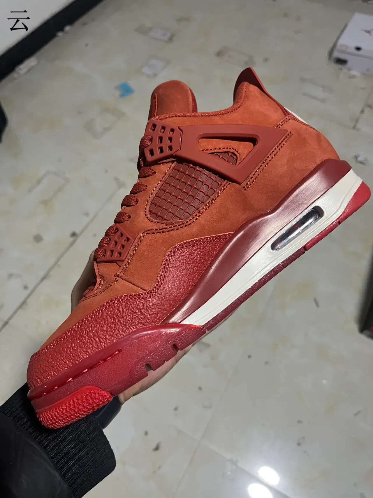Nike Air Jordan 4 Tênis de basquete Terracota Vermelho 7