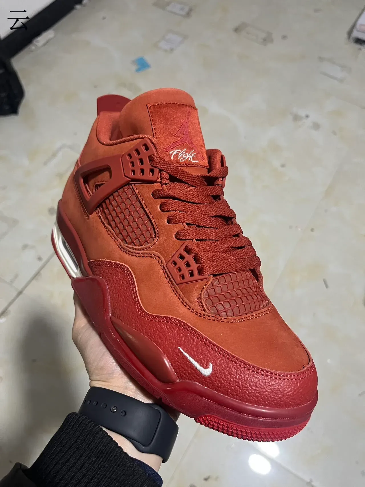 Nike Air Jordan 4 Tênis de basquete Terracota Vermelho 8