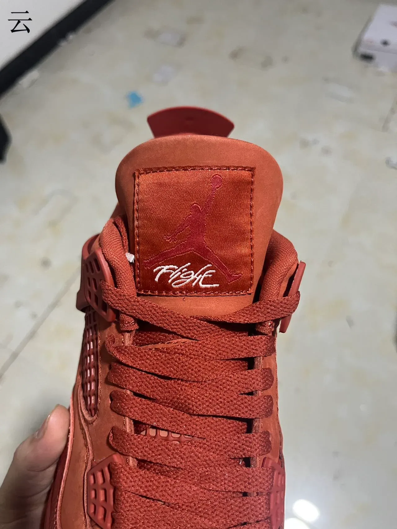 Nike Air Jordan 4 Tênis de basquete Terracota Vermelho 9