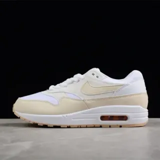 Nike Air Max 1 Beige and White Lifestyle Sneakers