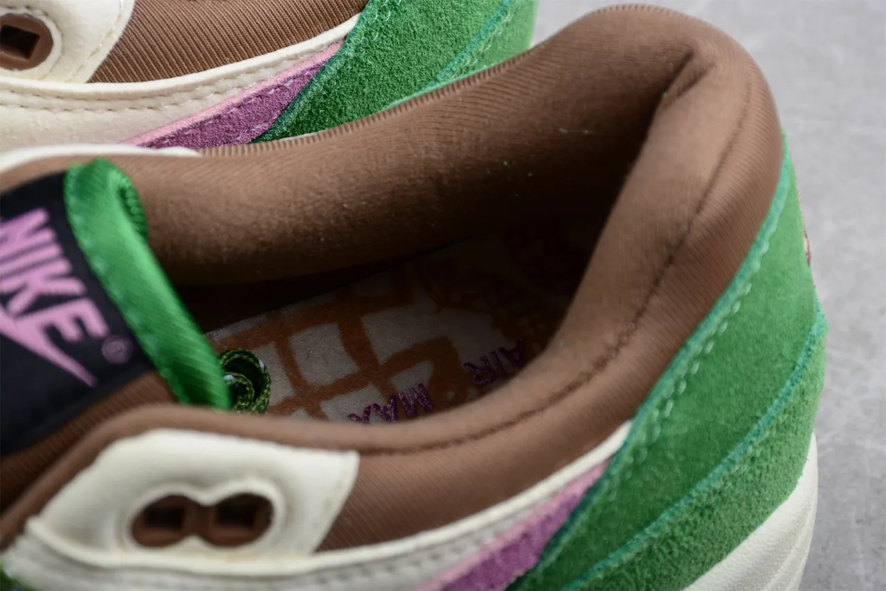 Nike Air Max 1 Green Cream Pink Lifestyle Sneakers 7