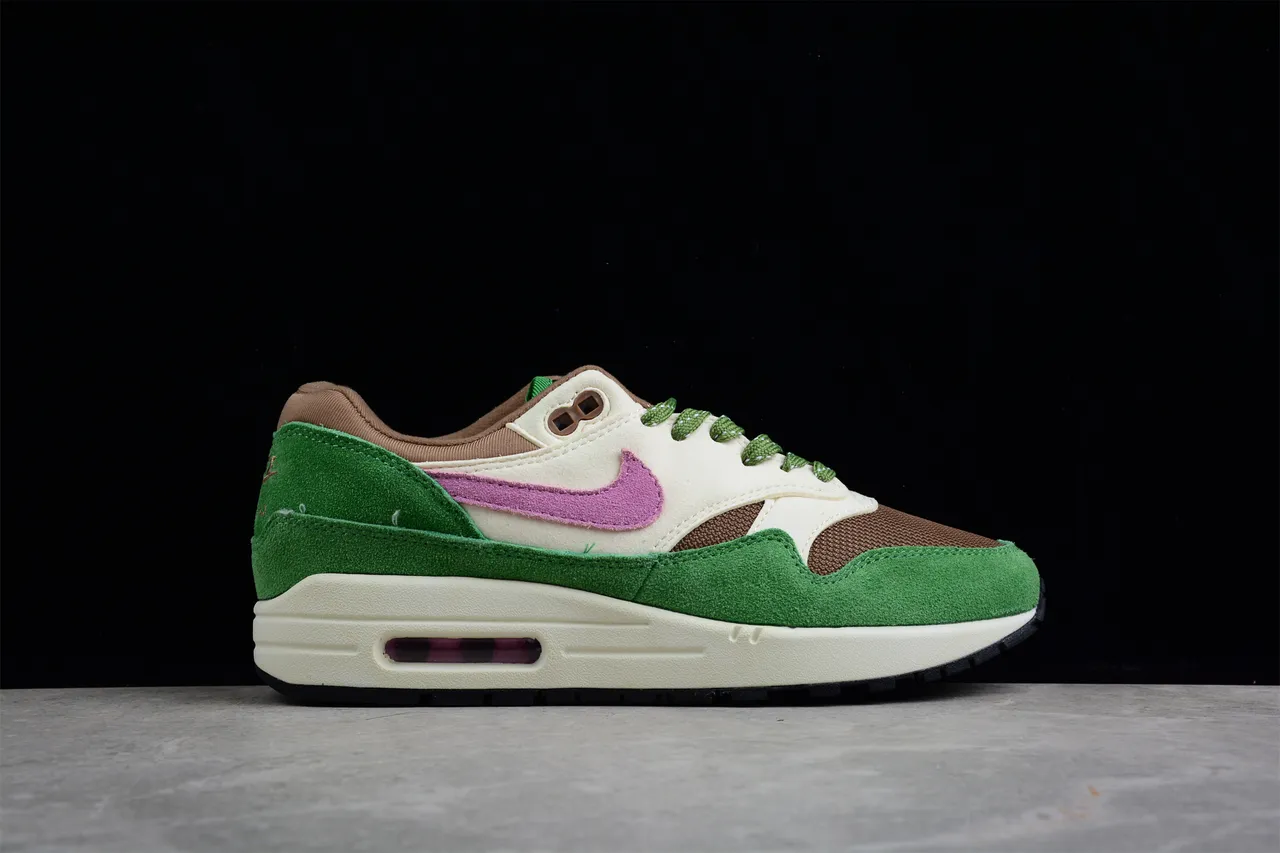 Nike Air Max 1 Green Cream Pink Lifestyle Sneakers 15