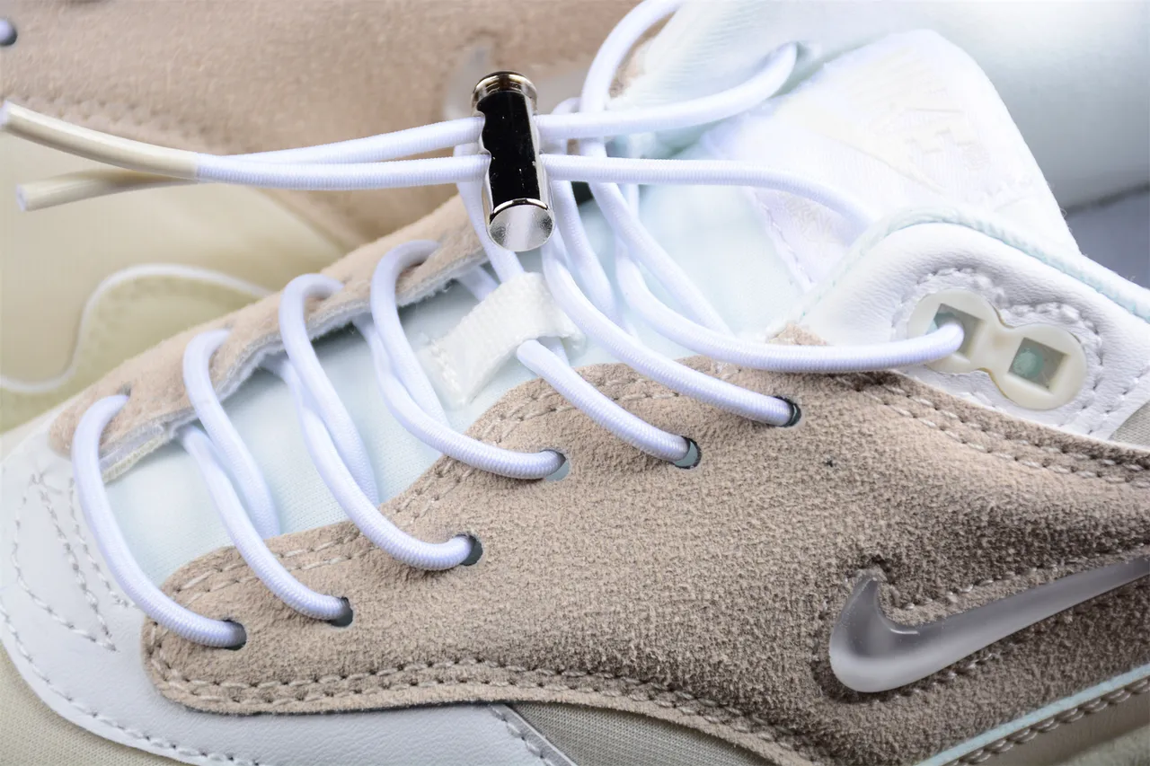 Nike Air Max 1 Off-White Beige Light Blue Lifestyle Sneakers 6
