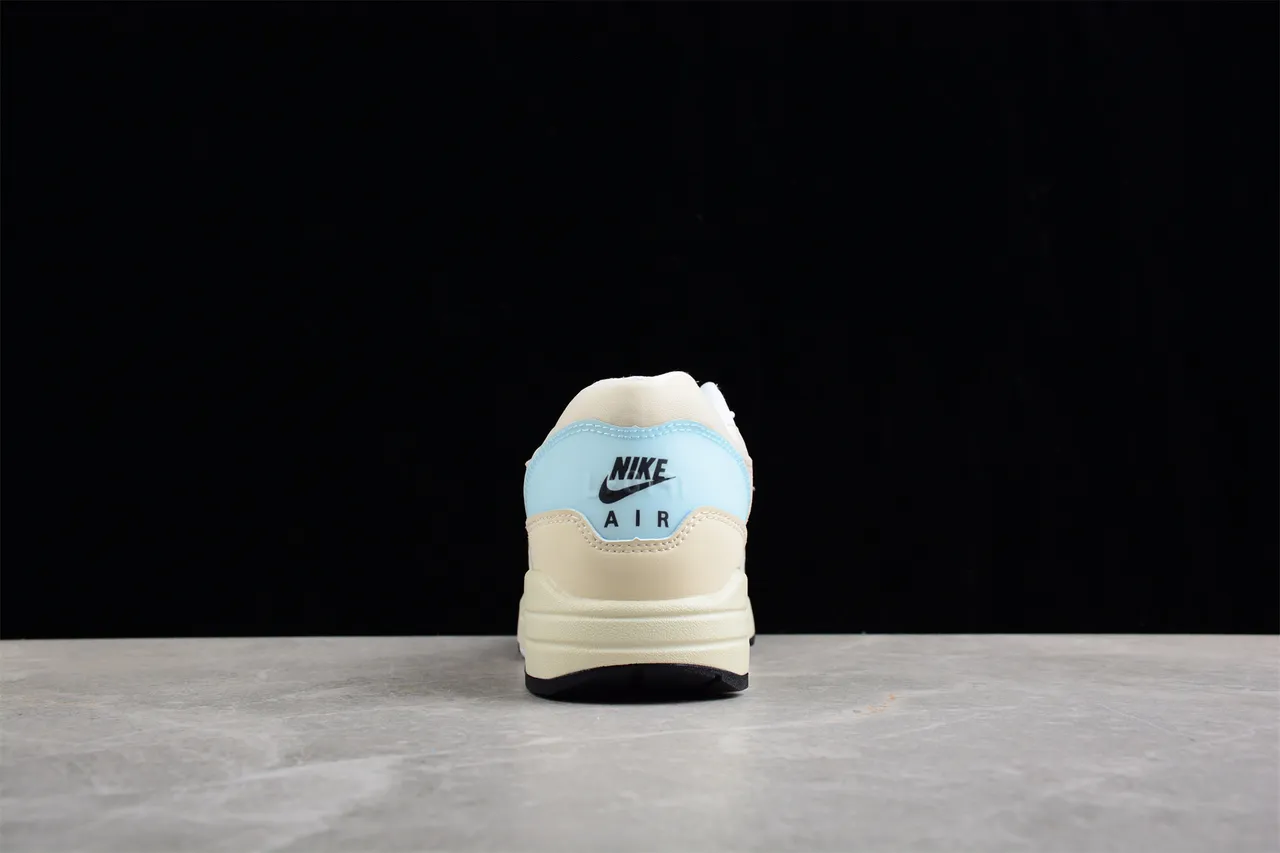Nike Air Max 1 Off-White Beige Light Blue Lifestyle Sneakers 9