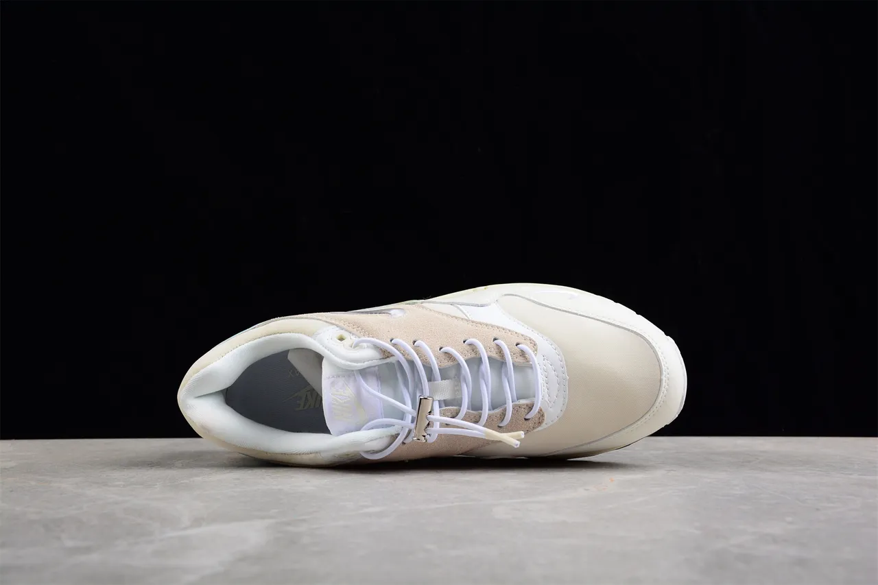 Nike Air Max 1 Off-White Beige Light Blue Lifestyle Sneakers 11