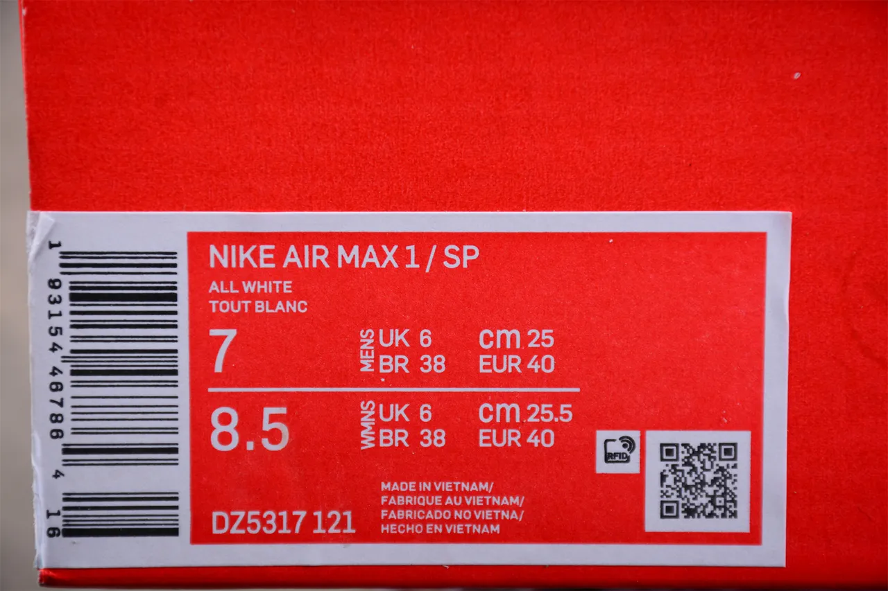 Nike Air Max 1 Off-White Beige Light Blue Lifestyle Sneakers 14