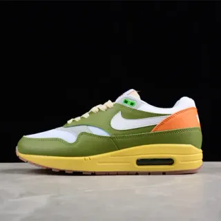 Nike Air Max 1 Olive Green White Orange Yellow Lifestyle Sneakers