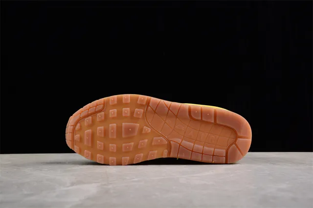 Nike Air Max 1 Olive Green White Orange Yellow Lifestyle Sneakers 13