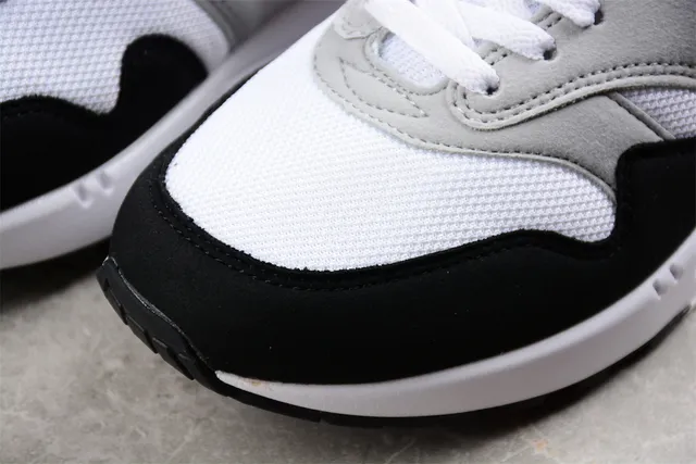 Nike Air Max 1 White Gray Black Orange Lifestyle Sneakers 8