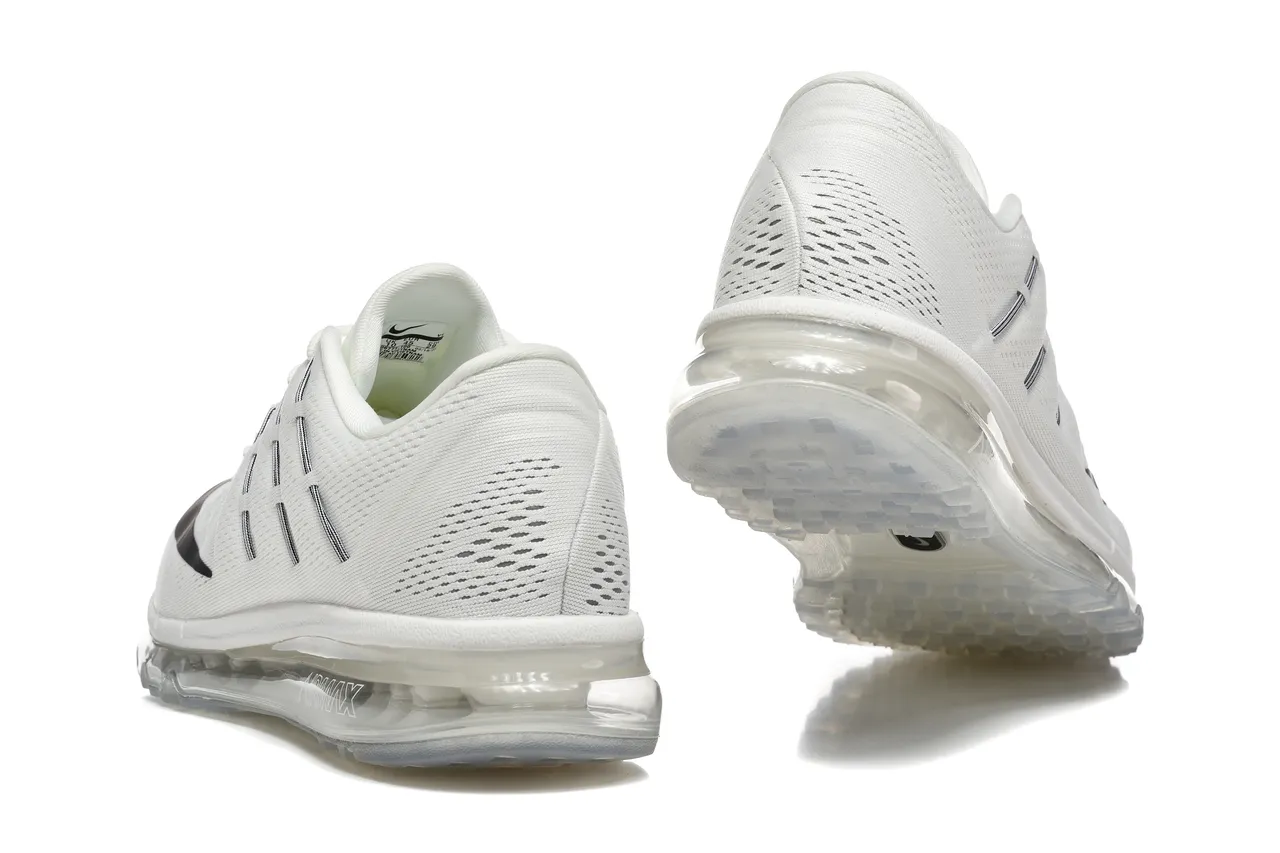 Nike Air Max 2015 White Black Transparent Running Shoes 3