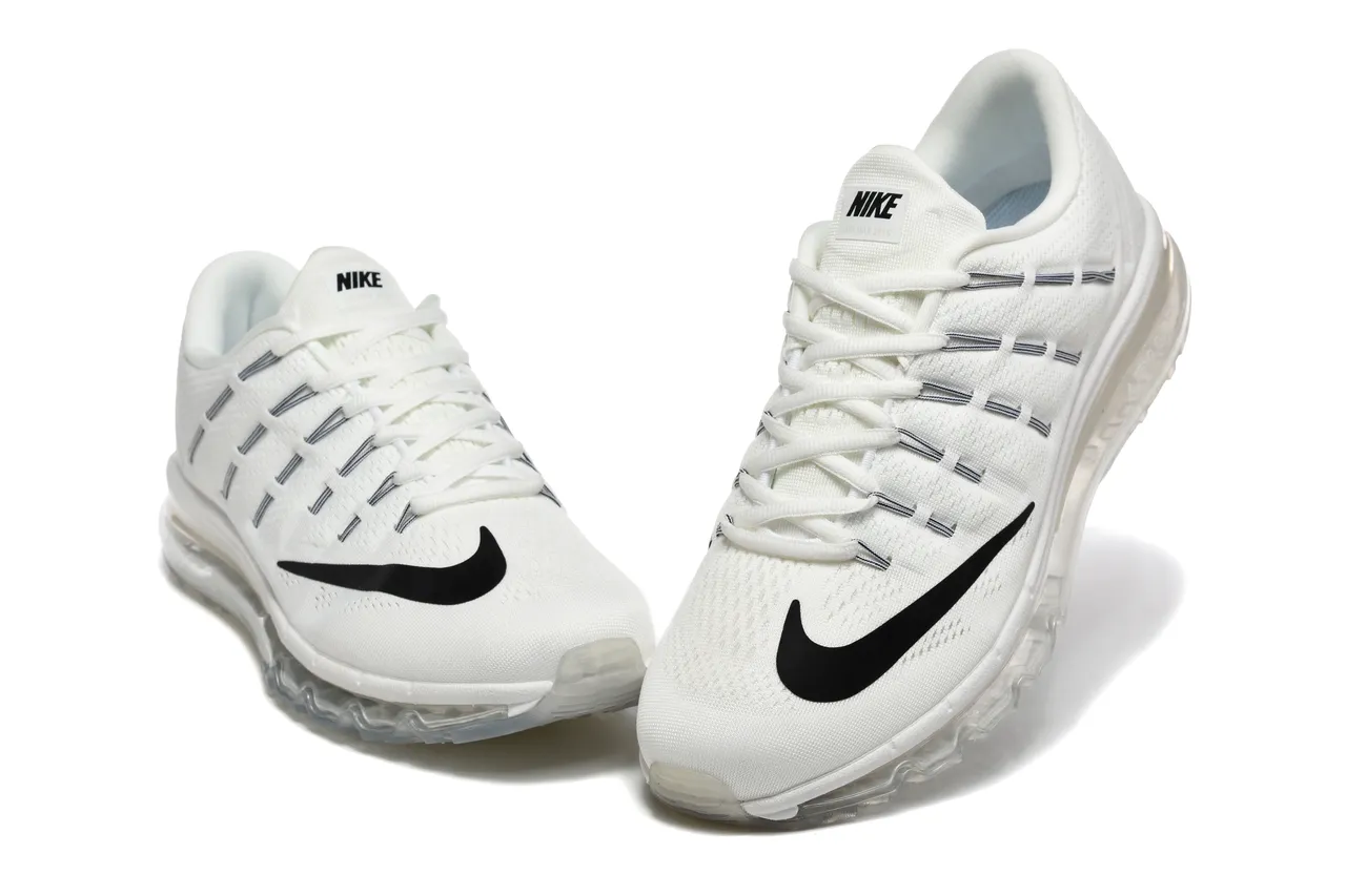 Nike Air Max 2015 White Black Transparent Running Shoes 4