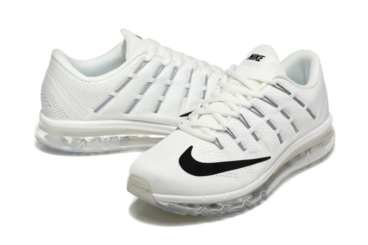 Nike Air Max 2015 White Black Transparent Running Shoes 5