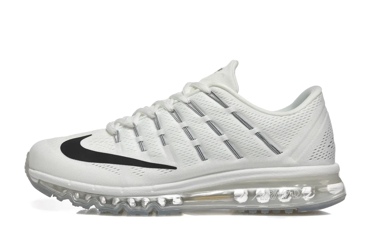 Nike Air Max 2015 White Black Transparent Running Shoes 8