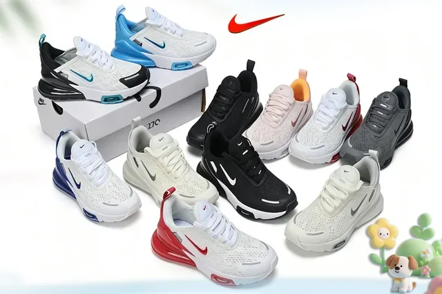 Nike Air Max 270 White Black Teal Lifestyle Sneakers 5