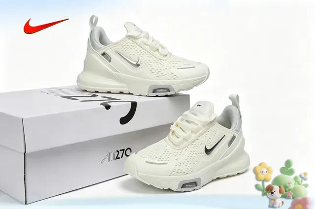 Nike Air Max 270 White Black Teal Lifestyle Sneakers 15
