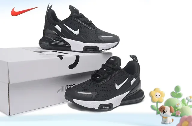 Nike Air Max 270 White Black Teal Lifestyle Sneakers 23