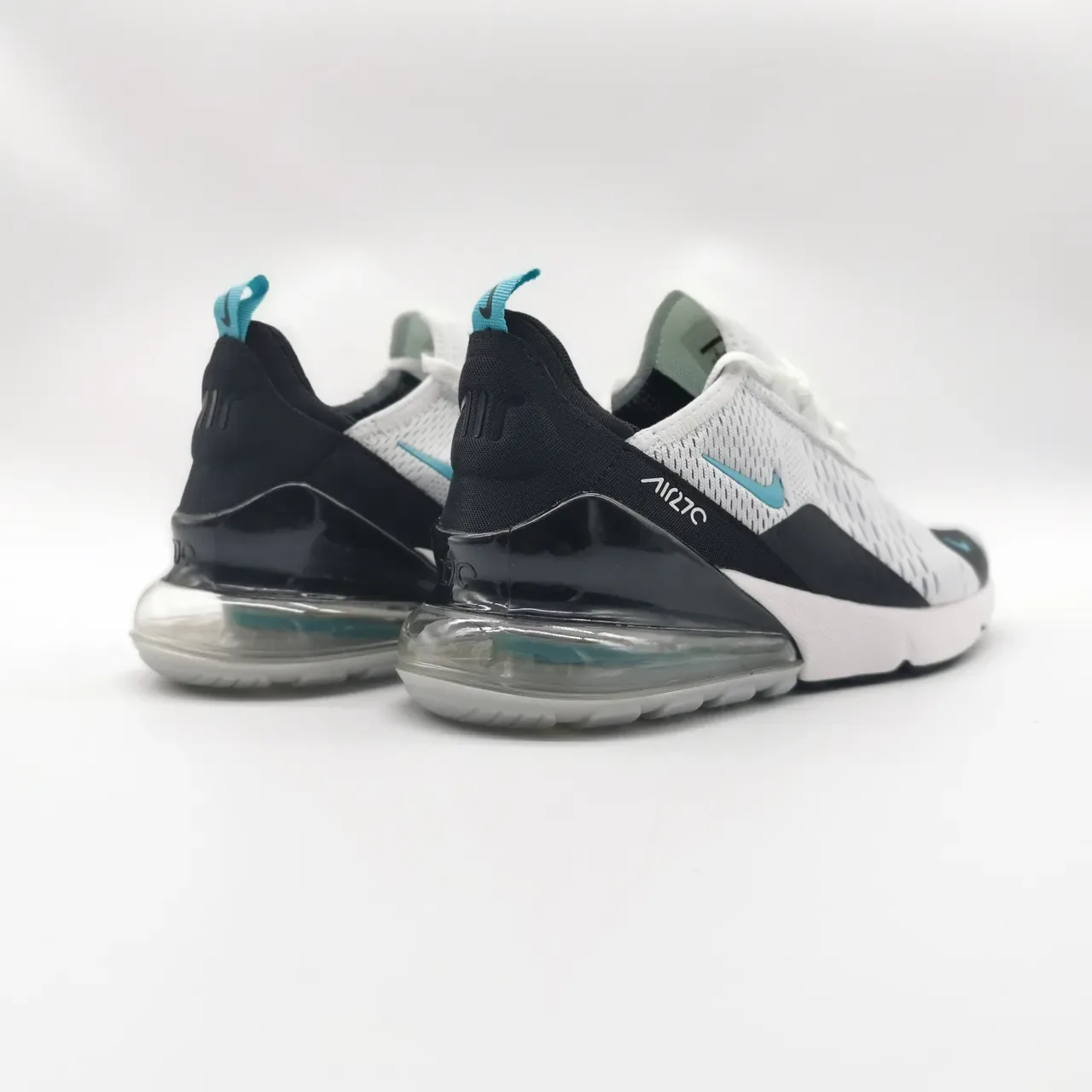 Nike Air Max 270 أبيض أسود تركواز لايف ستايل سنيكر 3
