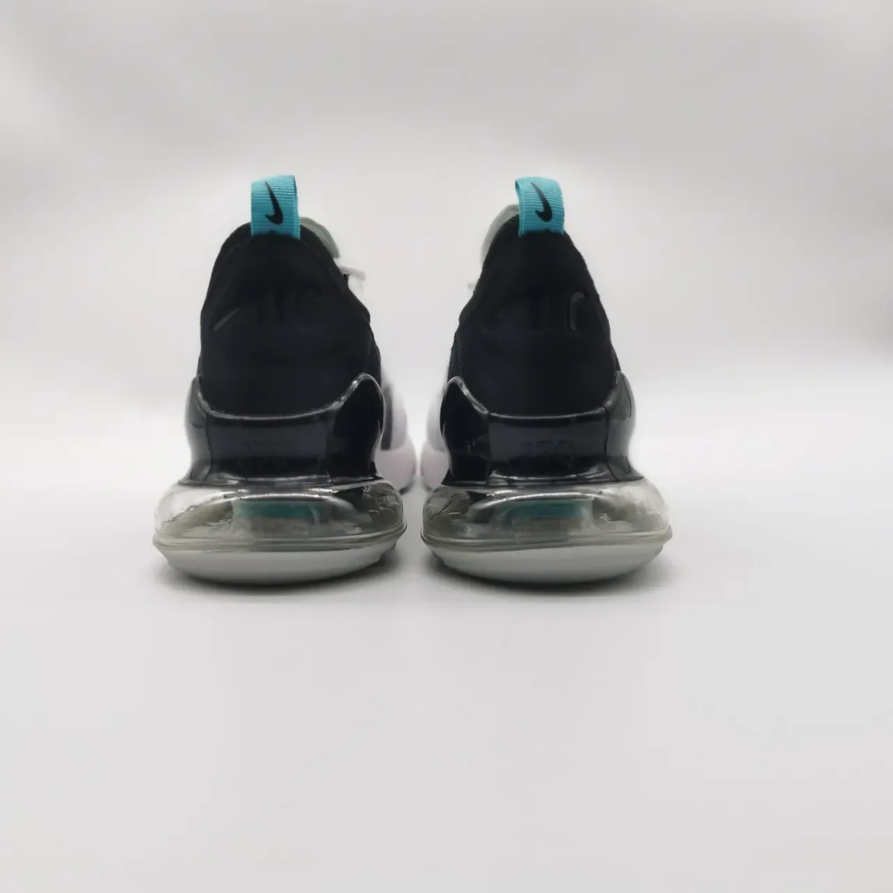 Nike Air Max 270 أبيض أسود تركواز لايف ستايل سنيكر 4