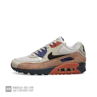 Nike Air Max 90 Beige Tan Red Navy Lifestyle Sneakers
