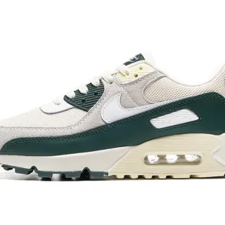 Nike Air Max 90 Off-White and Dark Green Lifestyle Sneakers