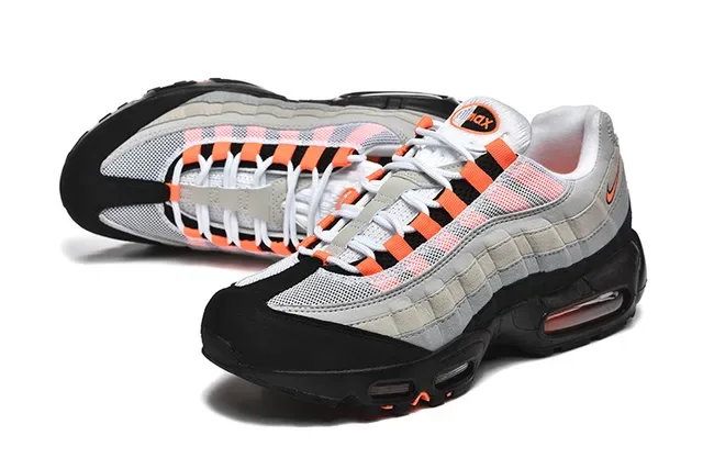 Nike Air Max 95 Black Gray Red Lifestyle Sneakers 2
