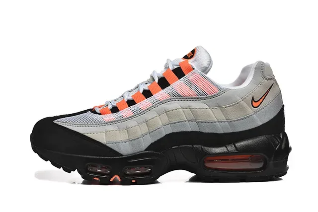 Nike Air Max 95 Black Gray Red Lifestyle Sneakers 4