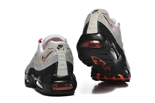 Nike Air Max 95 Black Gray Red Lifestyle Sneakers 6