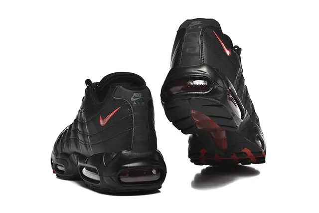 Nike Air Max 95 Black Gray Red Lifestyle Sneakers 8