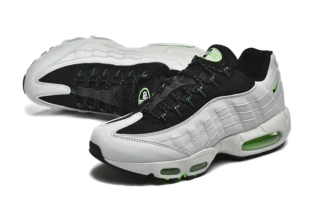 Nike Air Max 95 Black Gray Red Lifestyle Sneakers 16