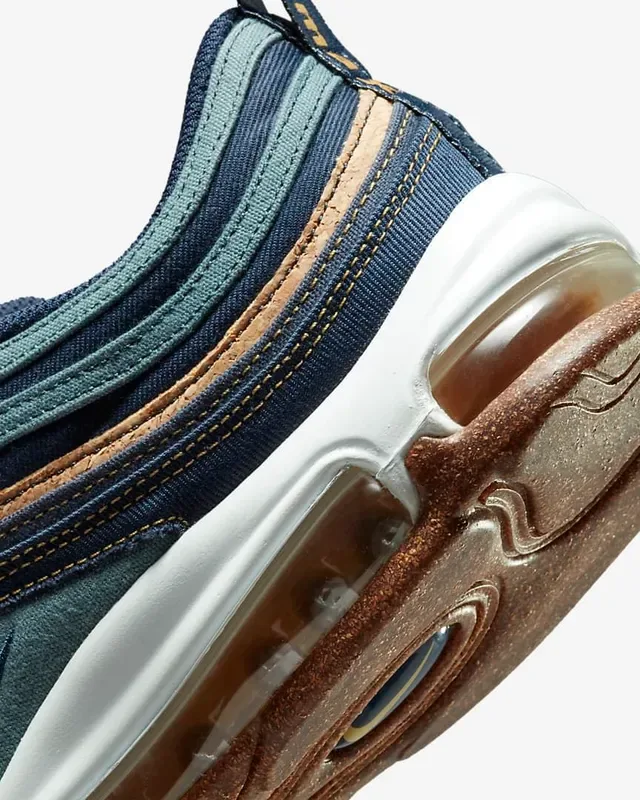 Nike Air Max 97 Navy and Brown Lifestyle Sneakers 3