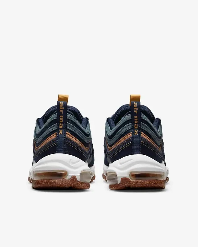 Nike Air Max 97 Navy and Brown Lifestyle Sneakers 5