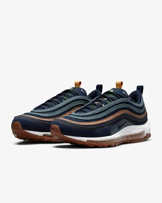 Nike Air Max 97 Navy and Brown Lifestyle Sneakers 6
