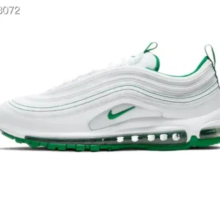 Nike Air Max 97 White and Green Lifestyle Sneakers