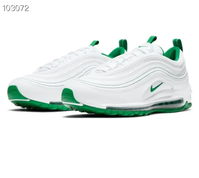 Nike Air Max 97 Blanc et Vert Sneakers Lifestyle 5
