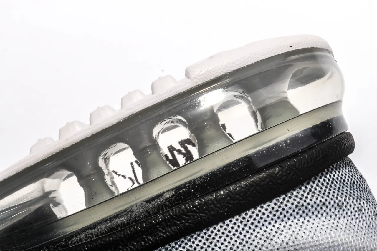 Nike Air Max Black White Engineered Knit Upper Gradient Running Shoes 3