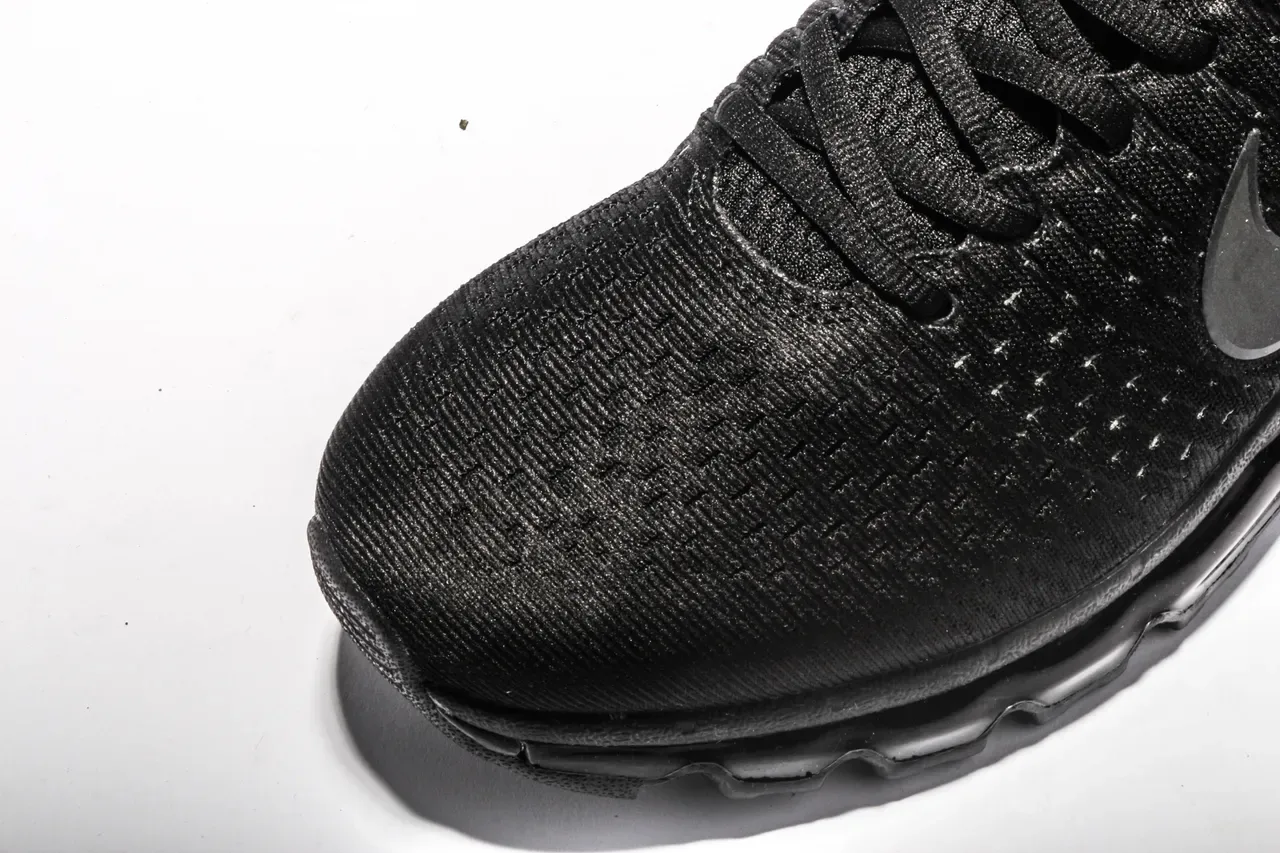 Nike Air Max Tênis de Corrida Preto Branco com Upper de Malha e Unidade Visível 5