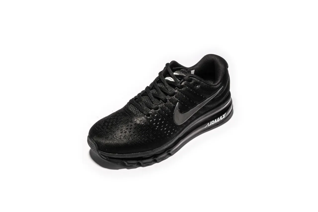 Nike Air Max Tênis de Corrida Preto Branco com Upper de Malha e Unidade Visível 7
