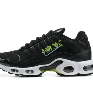Nike Air Max Plus Black and Neon Green Lifestyle Sneakers