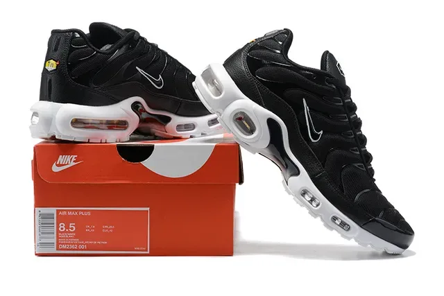 Nike Air Max Plus Black Gray Yellow Lifestyle Sneakers 8