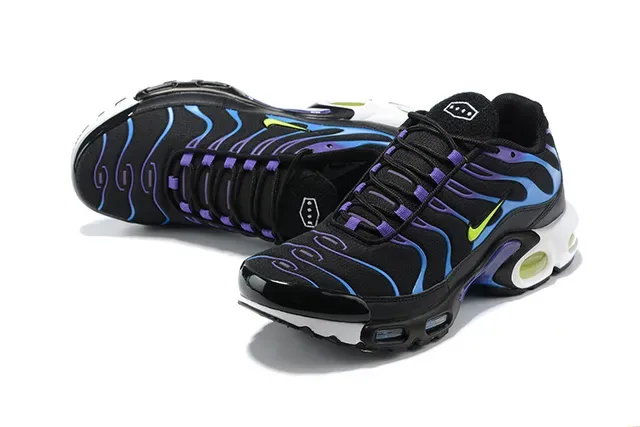 Nike Air Max Plus Black Gray Yellow Lifestyle Sneakers 17