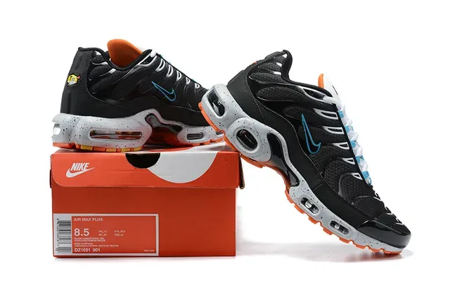 Nike Air Max Plus Black Gray Yellow Lifestyle Sneakers 20