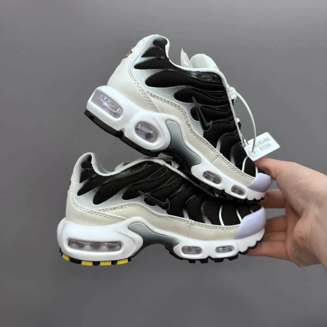 Nike Air Max Plus Black White Red Lifestyle Sneakers 14