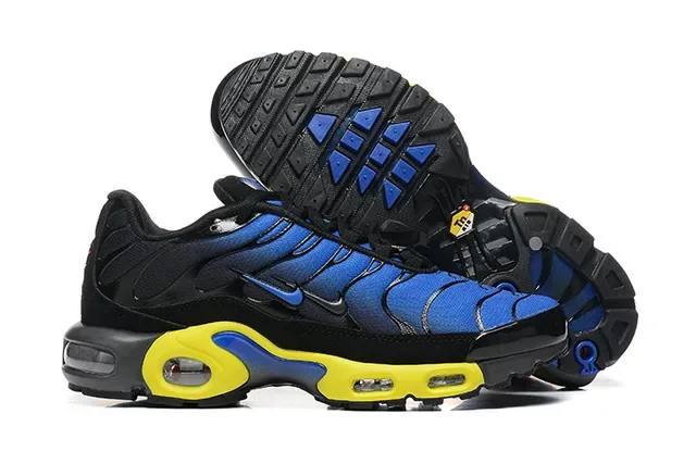 Nike Air Max Plus Volt Blue Black Lifestyle Sneakers 5