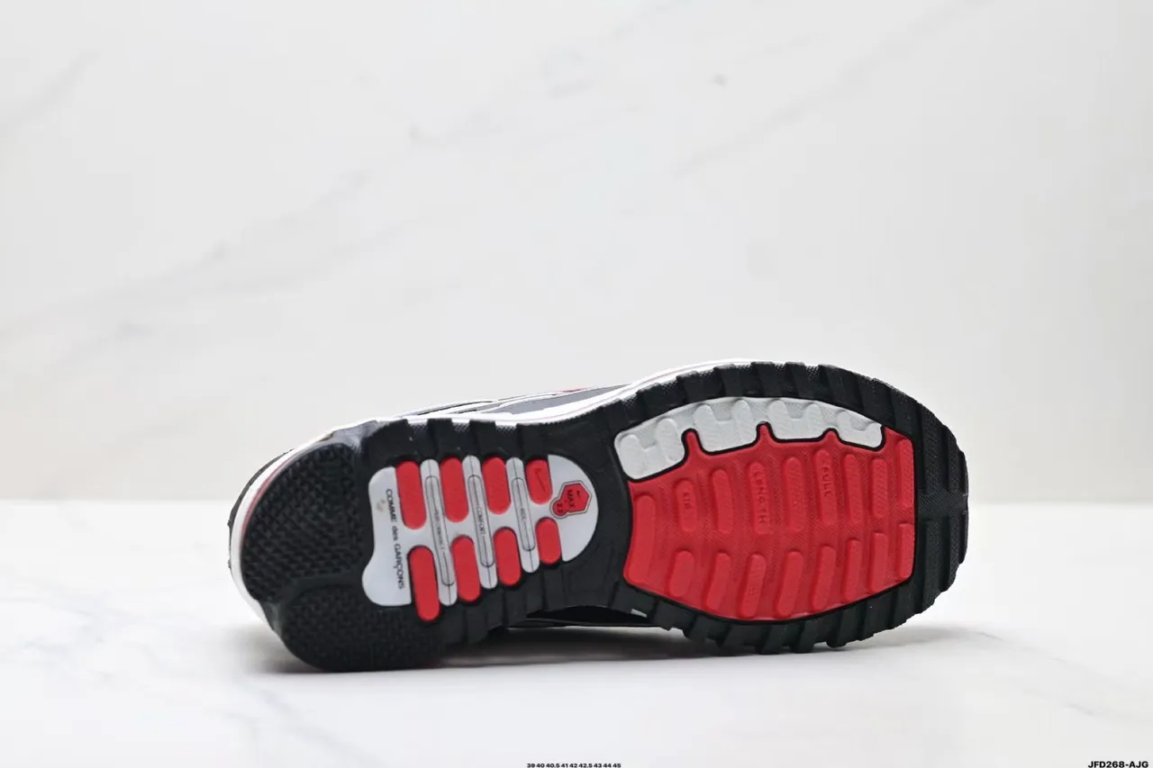 Nike Air Max Plus White Black Red Running Shoes 3