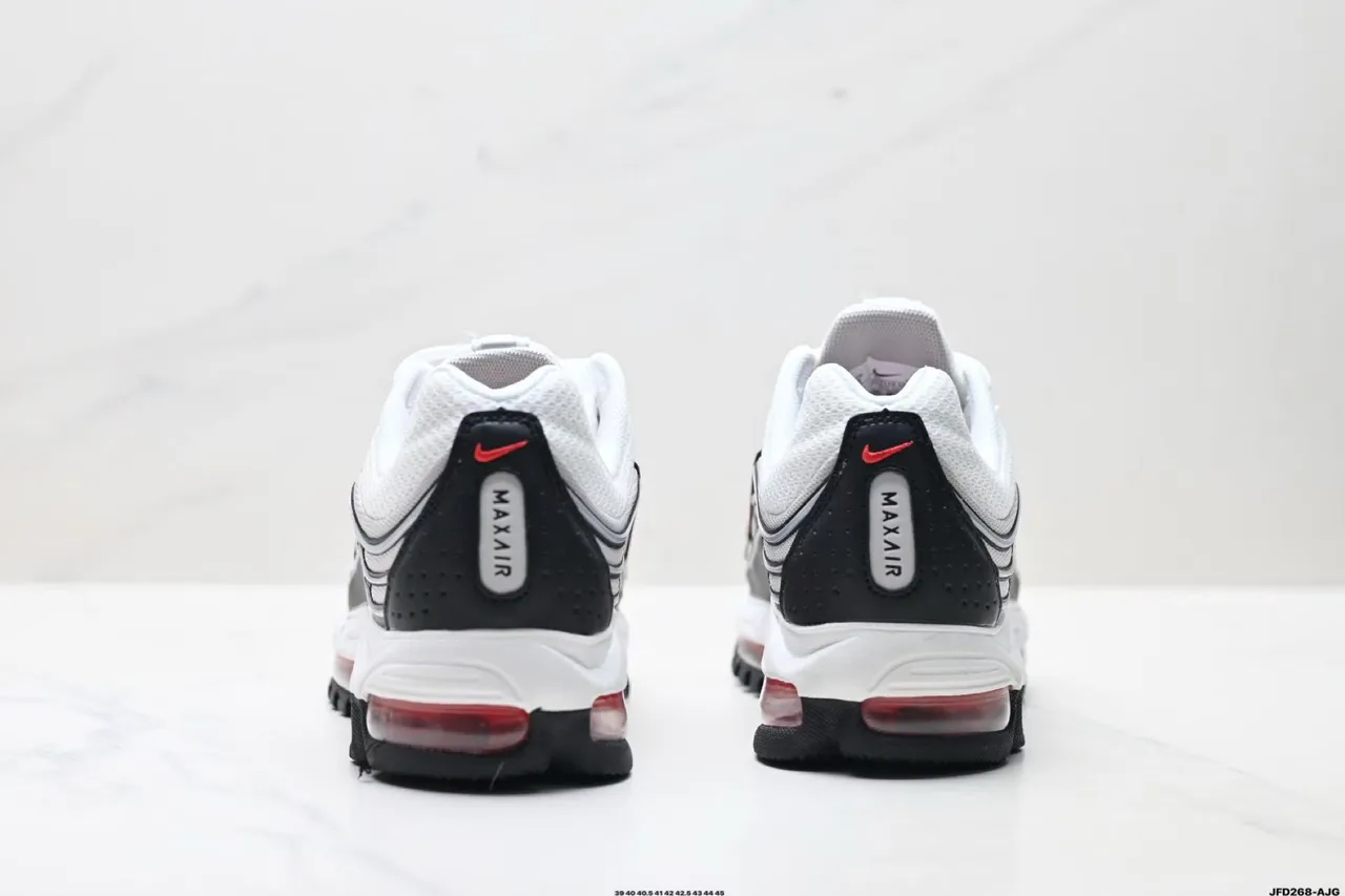 Nike Air Max Plus White Black Red Running Shoes 6