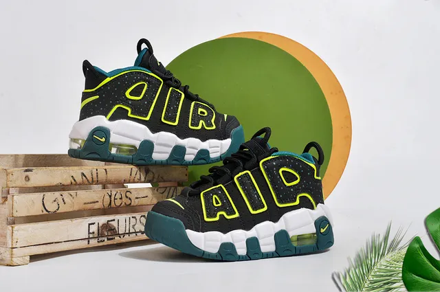 Nike Air More Uptempo Gray White Chunky Sneakers 9