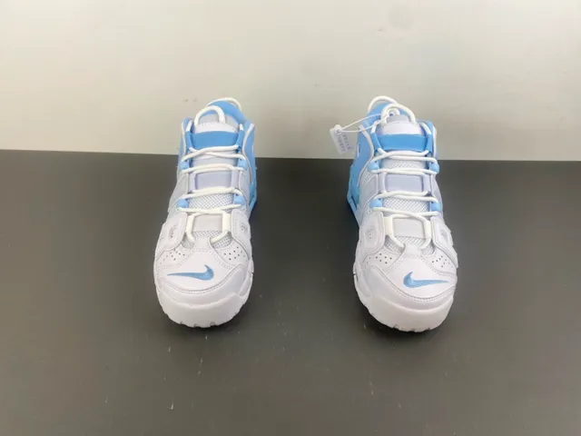 Nike Air More Uptempo Light Blue and White Basketball Shoes 8